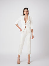 Satin 3/4 length suit